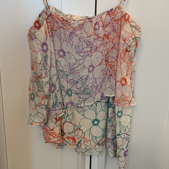 Anthropologie White Floral Camisole - Picture 5 of 7
